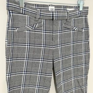 GAP Signature Skinny Ankle Plaid Pants